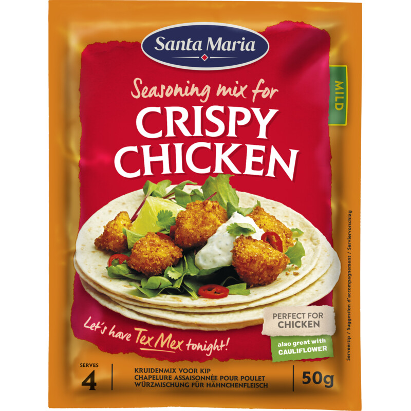 Een afbeelding van Santa Maria Kruidenmix crispy chicken