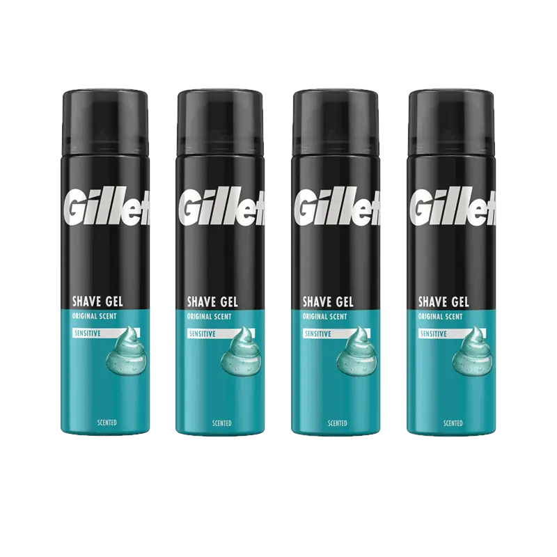 Gillette Gevoelige huid scheergel 4-pack