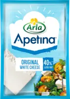 Arla Apetina witte kaas plak 40% minder vet