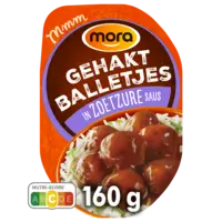Mora Gehaktballetjes in zoetzure saus