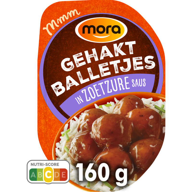 Mora Gehaktballetjes in zoetzure saus