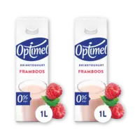 Optimel Drinkyoghurt framboos 2-pack