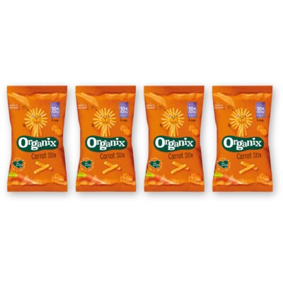 pdp-image-Organix Mais sticks met wortel 4-pack 10m+ 4-pck