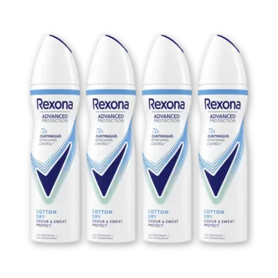 pdp-image-Rexona Ultra dry cotton anti-transpirant 4-pack