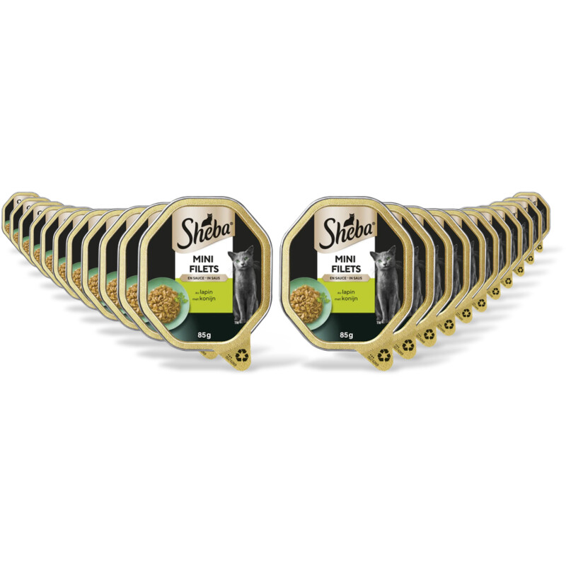 Sheba Mini filets in saus konijn & wild 22-pck