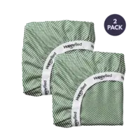 HappyBed 2 hoeslakens 140x200+35cm green
