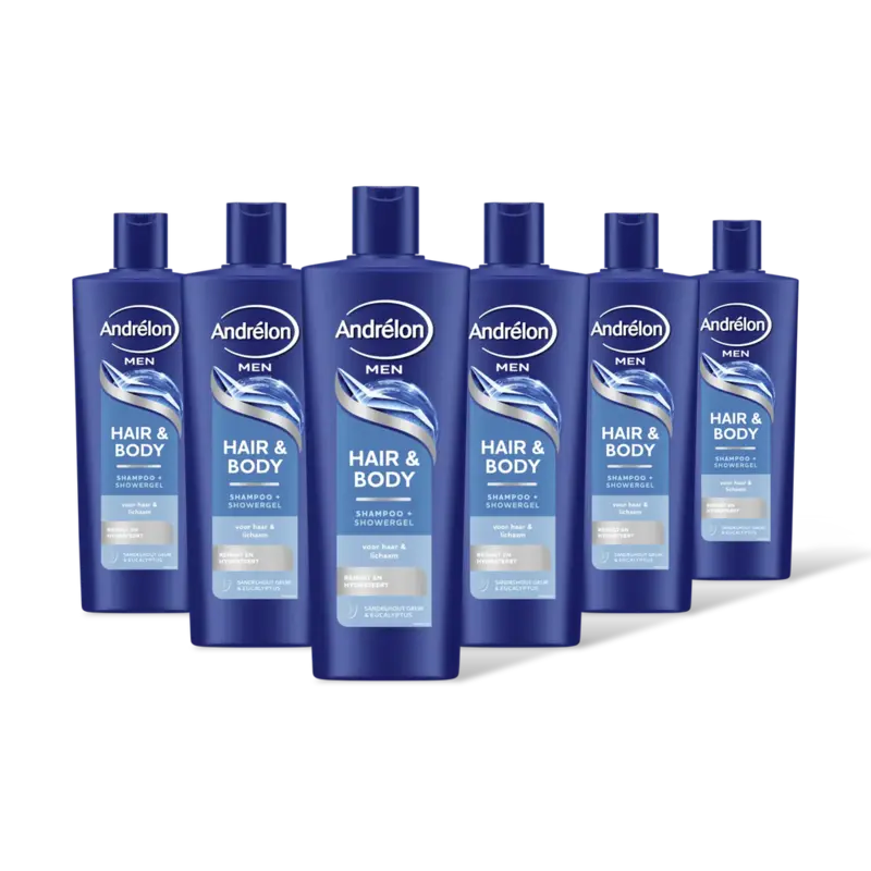 Andrélon Men hair & body shampoo 6-pack