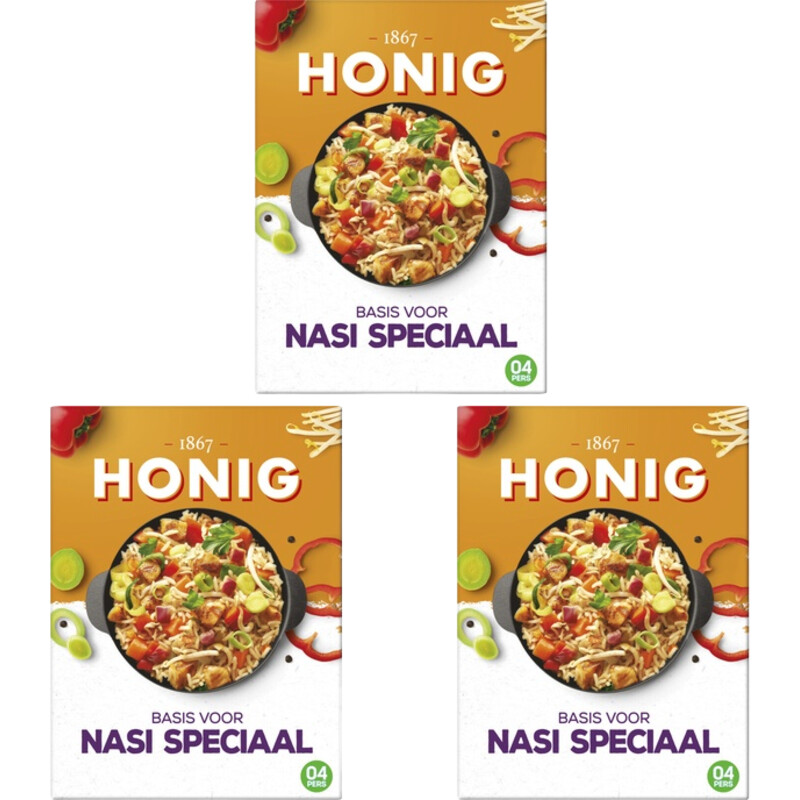 Een afbeelding van Honig Basis voor nasi speciaal 3-pack