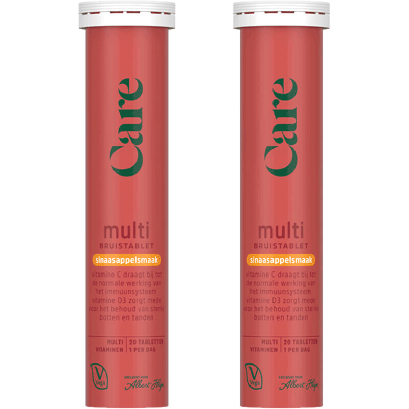 Een afbeelding van Care Multi bruistablet sinaasappel 2-pack