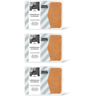 pdp-image-Streeckgenoten Varkenshaas in satÃ©saus 3-pack
