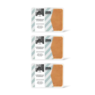 pdp-image-Streeckgenoten Varkenshaas in satÃ©saus 3-pack