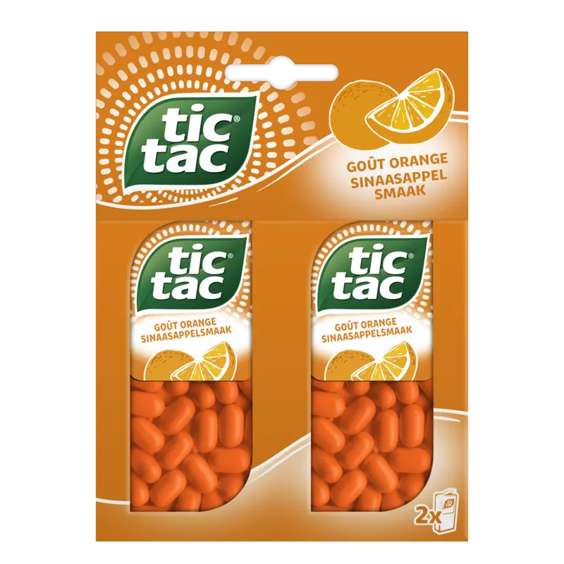 Tic tac Sinaasappelsmaak 2-pack