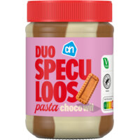Een afbeelding van AH Duo speculoos pasta wit