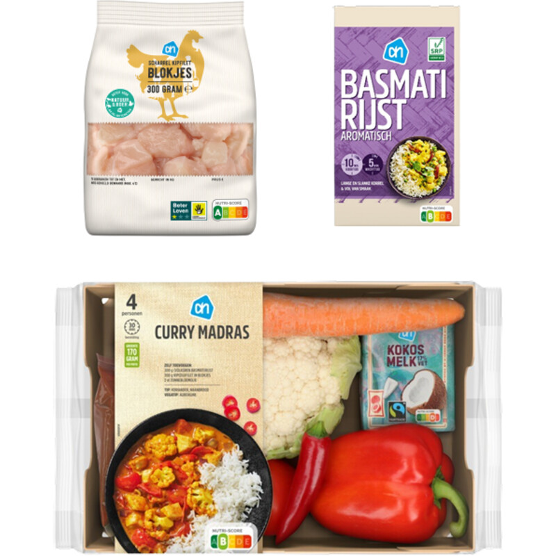 Een afbeelding van AH Curry Madras Verspakket