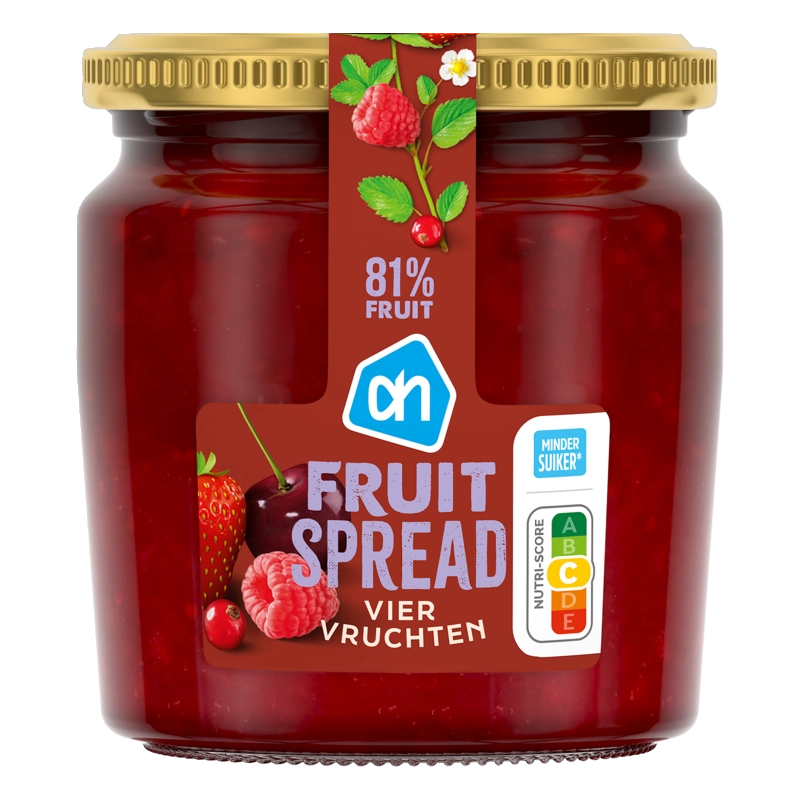 AH Fruitspread viervruchten