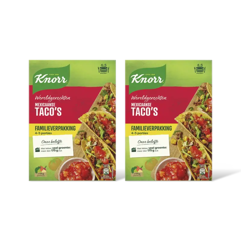 Knorr Mexicaanse taco's family 2-pack
