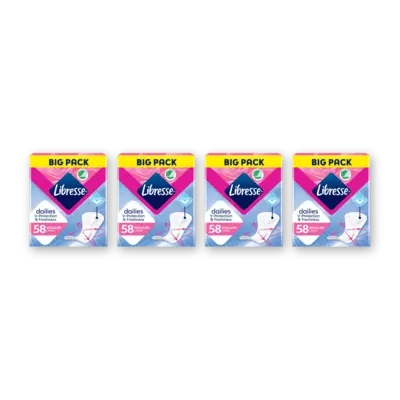 pdp-image-Libresse Dailies reg inlegkruisjes big pack 4pack