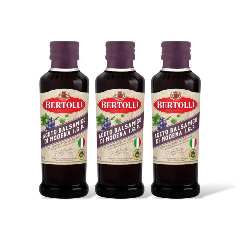 Bertolli Balsamico azijn uit modena 3-pack