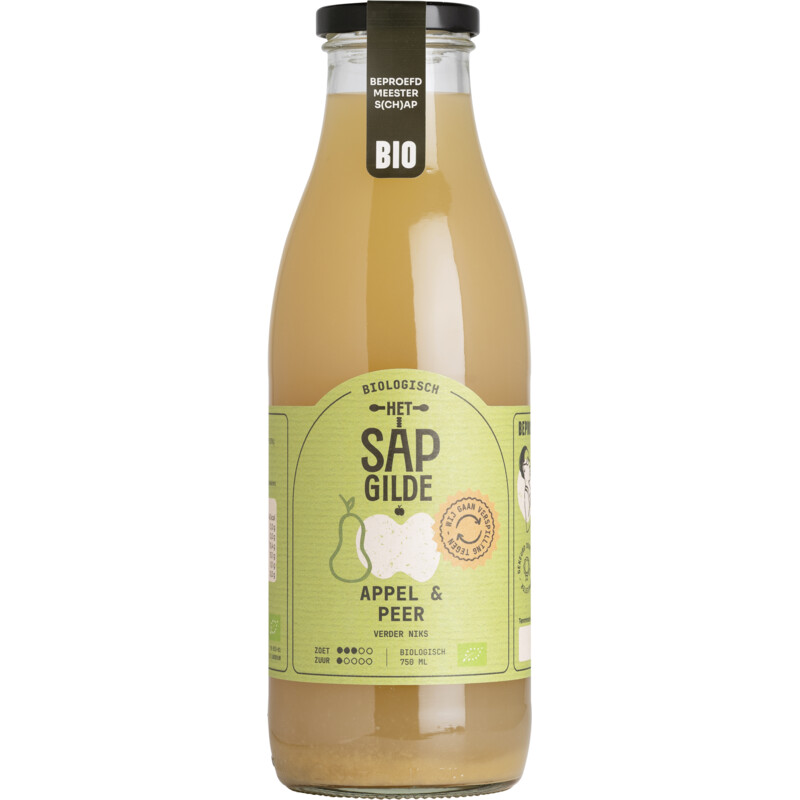 Een afbeelding van Het sapgilde Appel-perensap bio