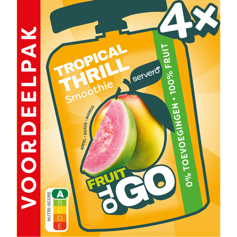 Een afbeelding van Servero Fruit to go tropical thrill voordeelpak