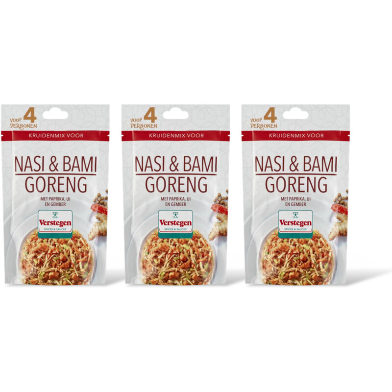 Verstegen Kruidenmix nasi & bami goreng 3-pack