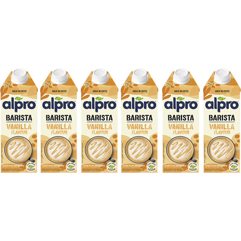 Een afbeelding van Alpro Barista vanille smaak 6-pack