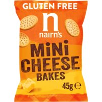 Een afbeelding van Nairn's Mini cheese bakes glutenvrij