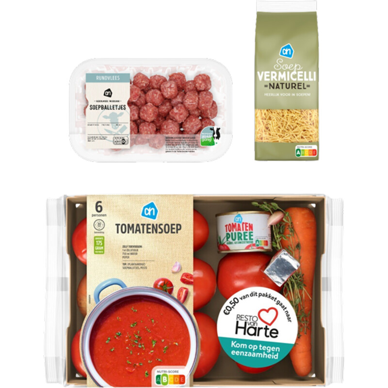 Een afbeelding van AH Tomatensoep verspakket