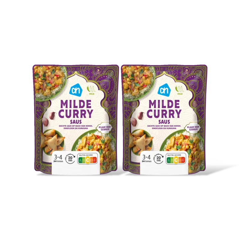 Milde curry saus 2-pack