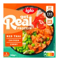 Iglo Get real protein red Thai chicken curry