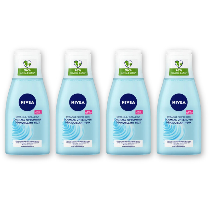NIVEA Oogmake-up reinigingslotion 4-pack