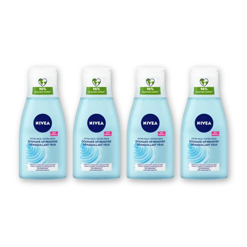 NIVEA Oogmake-up reinigingslotion 4-pack