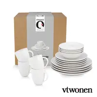 vtwonen Dinnerware raw white set/16