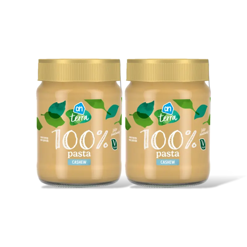 AH Terra Plantaardig 100% pasta cashew 2-pack