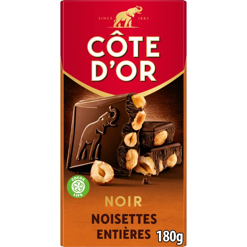 Côte d'Or Reep puur hele hazelnoot