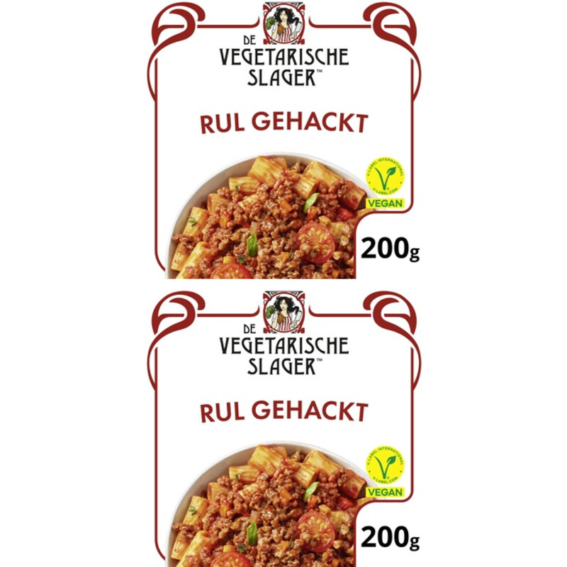 Een afbeelding van Vegetarische Slager Vegan rul gehackt 2-pack