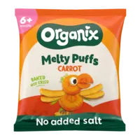 Organix Maïs knabbels met wortel 6m+