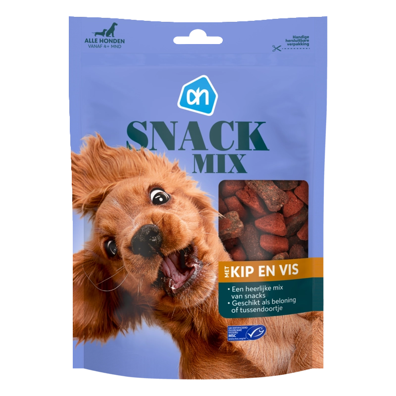 Snackmix met kip en vis