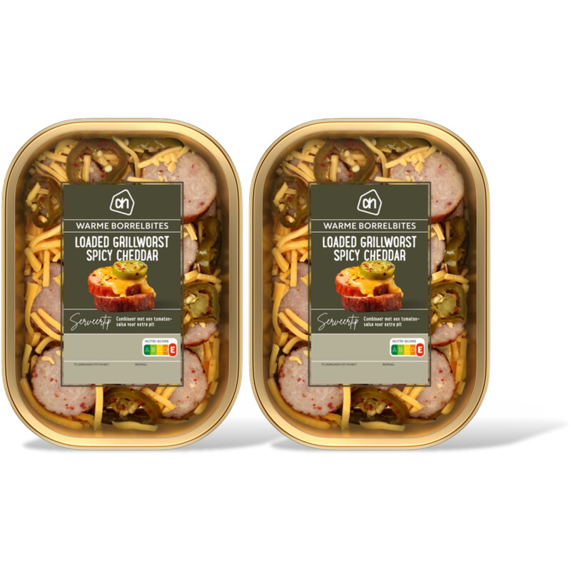 AH Loaded grillworst spicy cheddar 2-pack