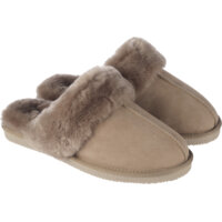 Een afbeelding van Greyhound Slof suede taupe maat 36-37