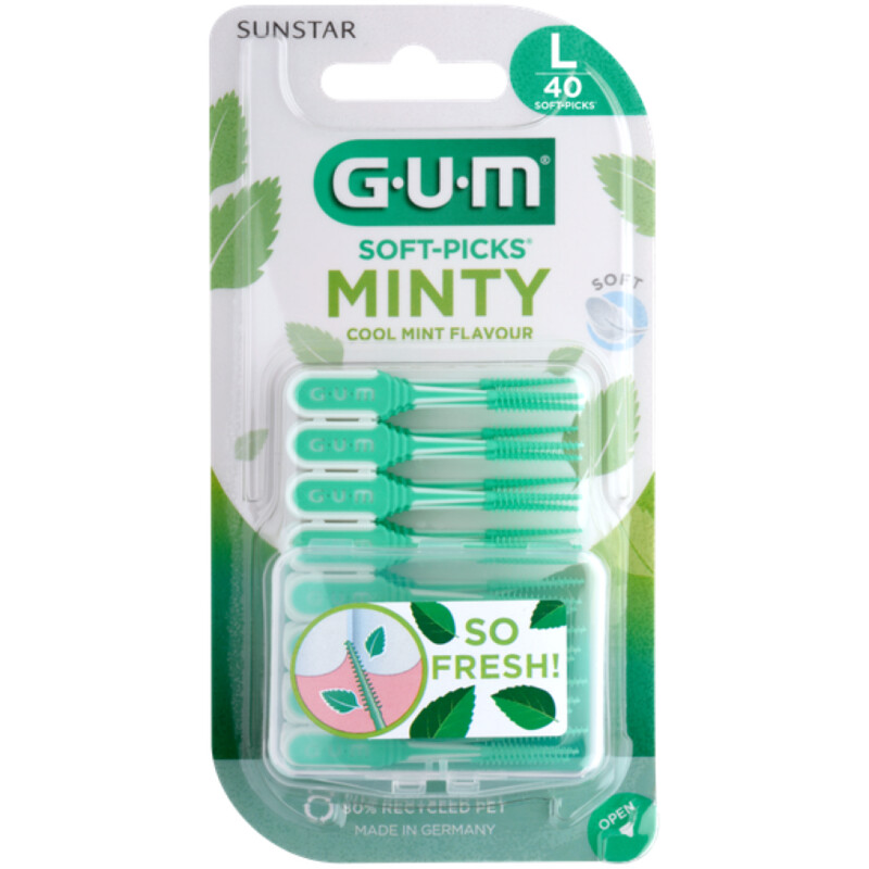 Een afbeelding van GUM Soft-picks comfort flex cool mint L