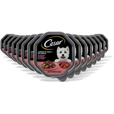 pdp-image-Cesar Hondenvoer nat kalf/kalkoen in saus 15pk