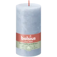 Bolsius Rustieke stompkaars 13cm sky blue
