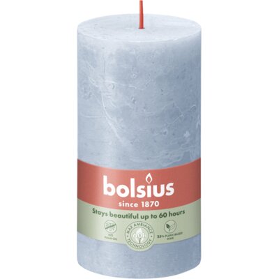 pdp-image-Bolsius Rustieke stompkaars 13cm sky blue