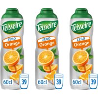 Teisseire Zero sinaasappel siroop 3-pack