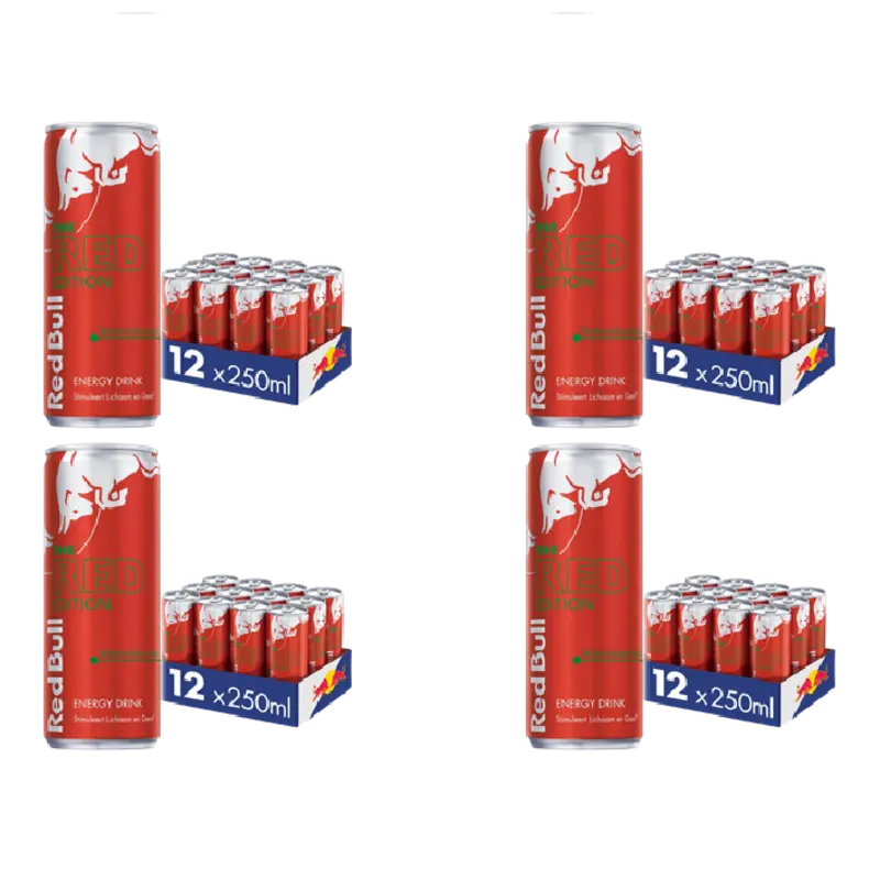 Energy drink watermeloen 4x 12-pack