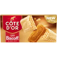 Côte d'Or Biscoff chocoladereep wit bel
