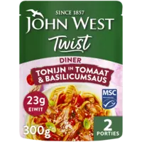 John West Twist Diner Tonijn Tomaat Basilicum MSC