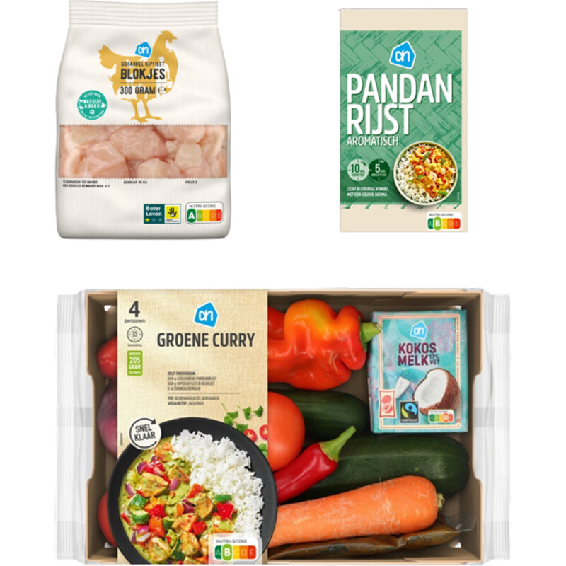 Een afbeelding van AH Thaise Groene Curry Verspakket