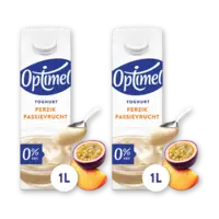 Optimel Yoghurt perzik passievrucht 2-pack
